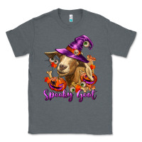 Charcoal Heather Spooky Goat Classic Tee - RanaPortraitStore