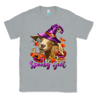 Heather Grey Spooky Goat Classic Tee - RanaPortraitStore