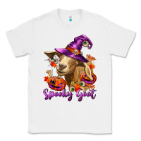 White Spooky Goat Classic Tee - RanaPortraitStore