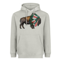 Moon Dust mexican bison with indian headdress Heavyweight Hoodie - RanaPortraitStore