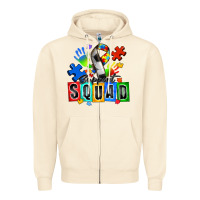 Sandshell soccer support squad autism Zipper Hoodie - Zillion Design Studio