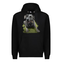 Black Texas Blue Lacy Dog Premium Hoodie - LillyAllenDesigns