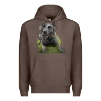 Coffee Texas Blue Lacy Dog Premium Hoodie - LillyAllenDesigns