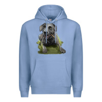 Colony Blue Texas Blue Lacy Dog Premium Hoodie - LillyAllenDesigns