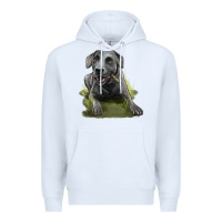 White Texas Blue Lacy Dog Premium Hoodie - LillyAllenDesigns