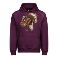 Mauve Wine Bourbon Red Turkey Urban Hoodie - LillyAllenDesigns