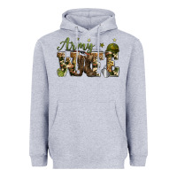Heather Grey army wife Heavyweight Hoodie - Zillion Design Studio