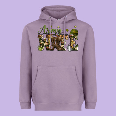 Army Wife Heavyweight Hoodie Designed By Zillion Design Studio
