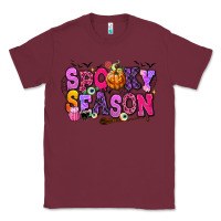 Burgundy Spooky season Halloween Classic Tee - RanaPortraitStore