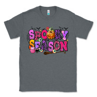 Charcoal Heather Spooky season Halloween Classic Tee - RanaPortraitStore