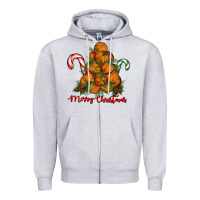 Heather Grey Merry Christmas Basketball Zipper Hoodie - RanaPortraitStore