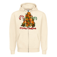 Sandshell Merry Christmas Basketball Zipper Hoodie - RanaPortraitStore