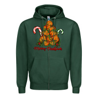 Sports Green Merry Christmas Basketball Zipper Hoodie - RanaPortraitStore