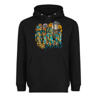 Black small town proud Heavyweight Hoodie - Zillion Design Studio