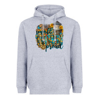 Heather Grey small town proud Heavyweight Hoodie - Zillion Design Studio