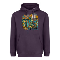 Plum small town proud Heavyweight Hoodie - Zillion Design Studio