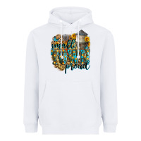 White small town proud Heavyweight Hoodie - Zillion Design Studio