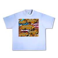 Grape Ice school bus American flag sunflower cowhide leopard Urban Heavy Tee - Artiststas