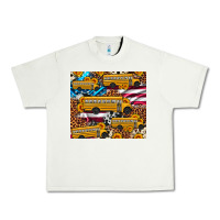Pistachio school bus American flag sunflower cowhide leopard Urban Heavy Tee - Artiststas