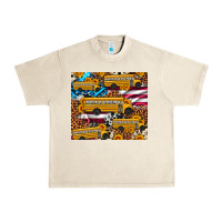 Sandshell school bus American flag sunflower cowhide leopard Urban Heavy Tee - Artiststas