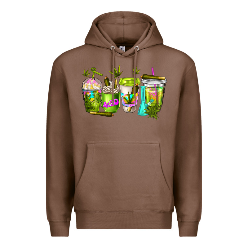 Coffee Cups Premium Hoodie by NancyCooperArtShop | Teevron