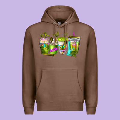 Coffee Cups Premium Hoodie Designed By Nancycooperartshop