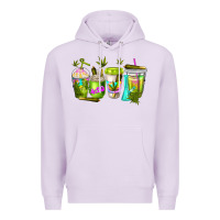 Lilac coffee cups Premium Hoodie - NancyCooperArtShop
