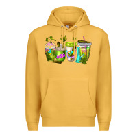 Mustard coffee cups Premium Hoodie - NancyCooperArtShop