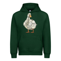 Forest Green american pekin duck Urban Hoodie - LillyAllenDesigns