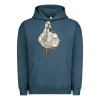 Pigment Midnight Navy american pekin duck Urban Hoodie - LillyAllenDesigns