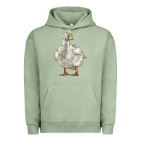 Pigment Oil Green american pekin duck Urban Hoodie - LillyAllenDesigns