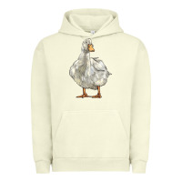 Pigment Pistachio american pekin duck Urban Hoodie - LillyAllenDesigns