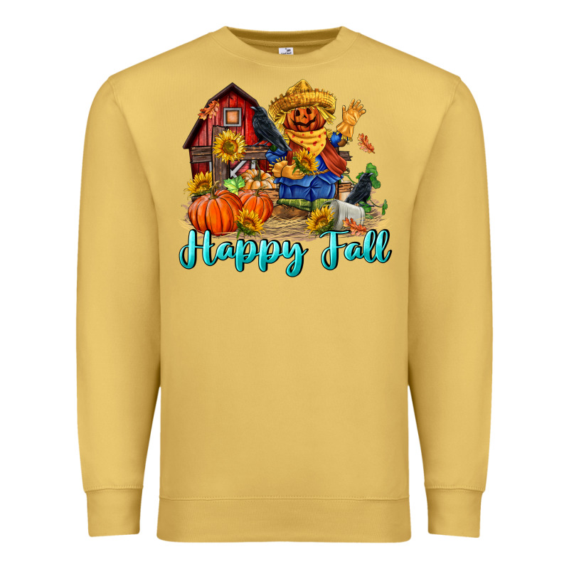 Happy Fall Scarecrow Premium Sweatshirt by FaDigitalArtStudio | Teevron