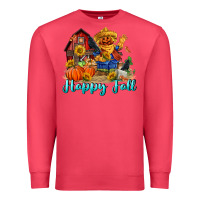 Cardinal happy fall scarecrow Premium Sweatshirt - FaDigitalArtStudio