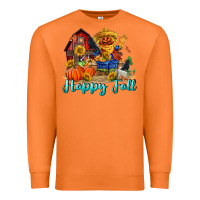 Carrot happy fall scarecrow Premium Sweatshirt - FaDigitalArtStudio