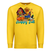 Lemon happy fall scarecrow Premium Sweatshirt - FaDigitalArtStudio