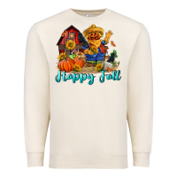 Sandshell happy fall scarecrow Premium Sweatshirt - FaDigitalArtStudio
