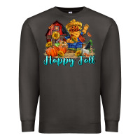 Smoke happy fall scarecrow Premium Sweatshirt - FaDigitalArtStudio