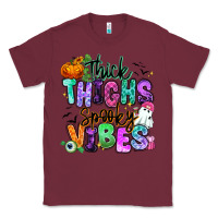 Burgundy Thick thighs spooky vibes Classic Tee - RanaPortraitStore