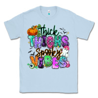 Dusty Blue Thick thighs spooky vibes Classic Tee - RanaPortraitStore