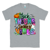 Heather Grey Thick thighs spooky vibes Classic Tee - RanaPortraitStore