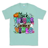Seafoam Thick thighs spooky vibes Classic Tee - RanaPortraitStore