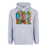 Heather Grey rodeo wife Heavyweight Hoodie - Zillion Design Studio