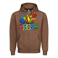 Chestnut softball support squad autism Zipper Hoodie - Zillion Design Studio