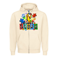 Sandshell softball support squad autism Zipper Hoodie - Zillion Design Studio