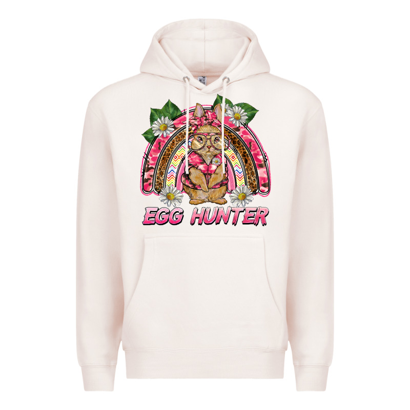 Easter Pink Camouflage Egg Hunter  Bunny Rainbow Premium Hoodie by BarkalooDesign | Teevron