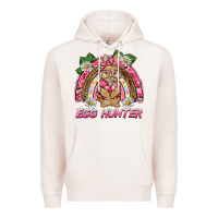 Pale Pink easter pink camouflage egg hunter  bunny rainbow Premium Hoodie - BarkalooDesign
