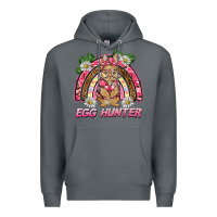 Rock easter pink camouflage egg hunter  bunny rainbow Premium Hoodie - BarkalooDesign