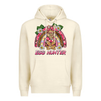Sandshell easter pink camouflage egg hunter  bunny rainbow Premium Hoodie - BarkalooDesign