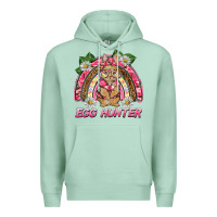 Seafoam easter pink camouflage egg hunter  bunny rainbow Premium Hoodie - BarkalooDesign